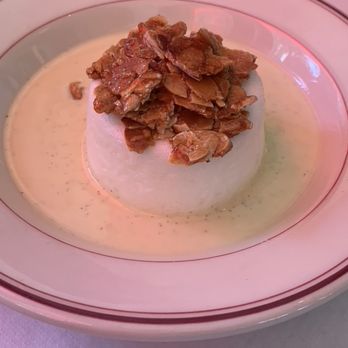 Le Diplomate - Ile Flottante poached meringue,creame anglaise,caramel,nougatine - Brasseries Near Me - Washington, DC, District of Columbia
