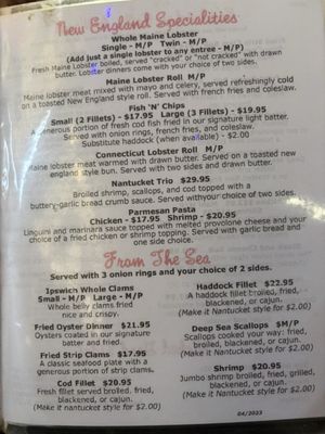 Menu photo 8 New England Eatery & Pub Melbourne Beach, FL