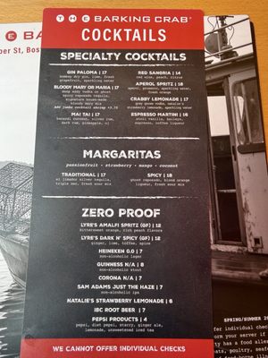 Menu photo 2 Barking Crab Boston, MA