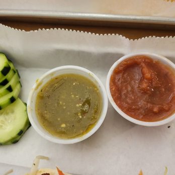 Super Pollo - Sauces that come with tacos - Pop-Up Restaurants Near Me - Indianapolis, Indiana