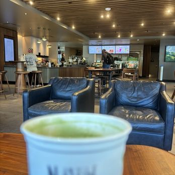 Starbucks - I savored my delicious matcha latte on a comfortable leather couch. - Coffee & Tea Near Me - Livermore, California Starbucks - I savored my delicious matcha latte on a comfortable leather couch. - Coffee & Tea Near Me - Livermore, California