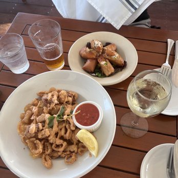 The Beachcomber - Calamari and mahi mahi egg rolls - Seafood Near Me - Newport Beach, California