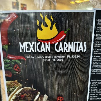 Mexican Carnitas - Sign - Mexican Near Me - Plantation, Florida Mexican Carnitas - Sign - Mexican Near Me - Plantation, Florida