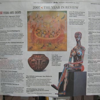 Sharon Weiss Gallery - Sharon's very proud of Daniel Ferlan, one of the artists she represents (upper-left). - Antiques Near Me - Columbus, Ohio