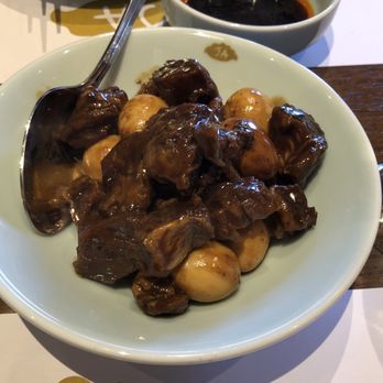 JA Jiaozi - 28) Braised Beef Brisket with Quail Eggs - Dim Sum Near Me - Irvine, California