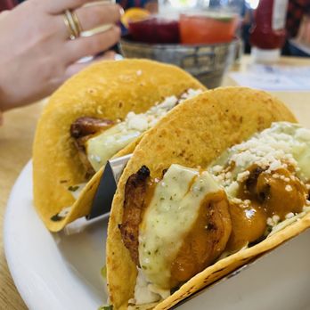 Carolines Bar and Grill - Shrimp Taco Goodness - Seafood Near Me - North Eastham, Massachusetts