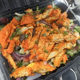 Chicken Kabob Salad so fresh and delicious, plus the portion is very generous Chicken Kabob Salad so fresh and delicious, plus the portion is very generous