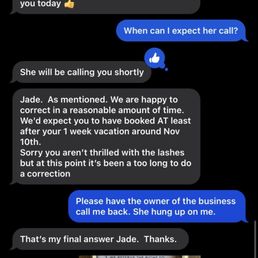 Screenshot between the owner and me. Screenshot between the owner and me.