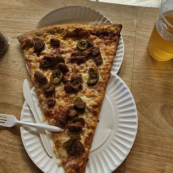 Benny Ernesto's - Spicy Sausage pizza slice - Pizza Near Me - Moncks Corner, South Carolina Benny Ernesto's - Spicy Sausage pizza slice - Pizza Near Me - Moncks Corner, South Carolina