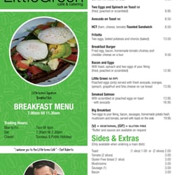 Little Green - The 2015-2016 Breakfast Menu of Little Green