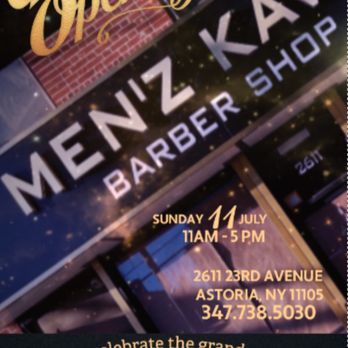 Menz Kave Barber Shop - Grand opening! Everyone welcome - Barbers Near Me - Astoria, New York Menz Kave Barber Shop - Grand opening! Everyone welcome - Barbers Near Me - Astoria, New York