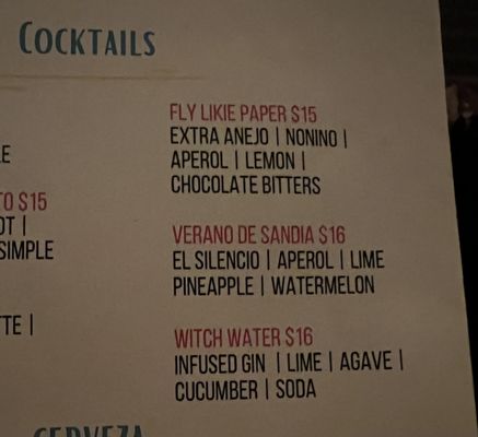 Menu photo 4 Buena Vida Cantina San Francisco, CA