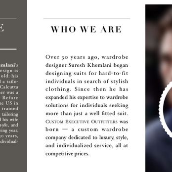 Custom Executive Outfitters - Our brand - Bespoke Clothing Near Me - Springfield, Virginia