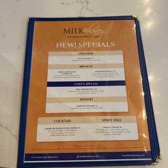 Milk & Honey - Menu - Southern Near Me - Chantilly, Virginia