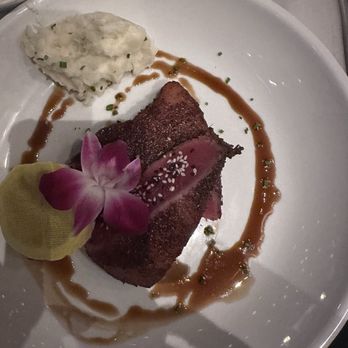 Greensleeves Steakhouse - Blackened Yellowfin Ahi Tuna - Steakhouses Near Me - Redlands, California Greensleeves Steakhouse - Blackened Yellowfin Ahi Tuna - Steakhouses Near Me - Redlands, California