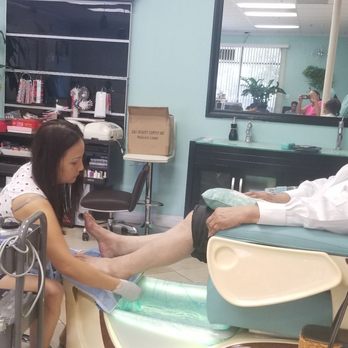 Crystal Nails & Spa - Pic of my mom getting her pedicure from Crystal - Nail Salons Near Me - Corona, California Crystal Nails & Spa - Pic of my mom getting her pedicure from Crystal - Nail Salons Near Me - Corona, California