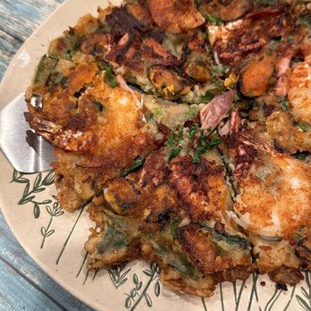 Jang Dok Dae - Chive Seafood Pancake - Korean Near Me - Flushing, New York