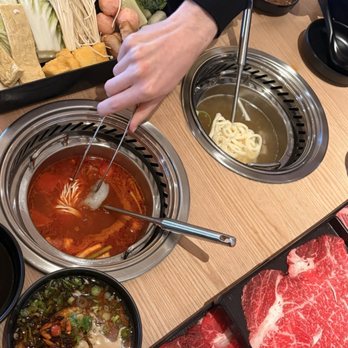 Mumu Hot Pot - The Classic: Yuzu Shio, Creamy Tomato - Hot Pot Near Me - Torrance, California Mumu Hot Pot - The Classic: Yuzu Shio, Creamy Tomato - Hot Pot Near Me - Torrance, California