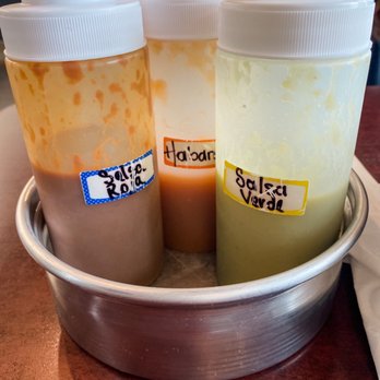 Tacologia - Salsas served with your food (red: mild, green: medium, habanero: hot) - Tacos Near Me - Moore, Oklahoma Tacologia - Salsas served with your food (red: mild, green: medium, habanero: hot) - Tacos Near Me - Moore, Oklahoma