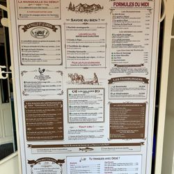 La Ferme à Dédé - Menu