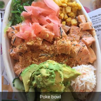 Big Fin Poke - Large sushi bowl! So much food!! - Poke Near Me - Westbrook, Maine