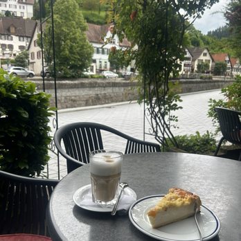 Cafe Kneitinger - The apricot cheesecake and latte americano - Bakeries Near Me - Garmisch-Partenkirchen, BY Cafe Kneitinger - The apricot cheesecake and latte americano - Bakeries Near Me - Garmisch-Partenkirchen, BY