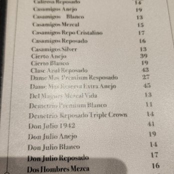 Triple Crown Cigar Lounge - Tequila menu - Cigar Bars Near Me - Las Vegas, Nevada Triple Crown Cigar Lounge - Tequila menu - Cigar Bars Near Me - Las Vegas, Nevada