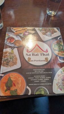 Menu photo 1 Sa Bai Thai Cuisine Portland, OR Menu photo 1 Sa Bai Thai Cuisine Portland, OR
