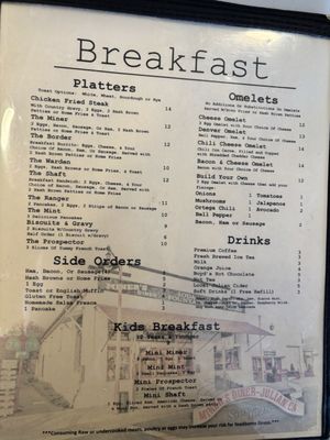 Menu photo 8 Miner's Diner Julian, CA Menu photo 8 Miner's Diner Julian, CA
