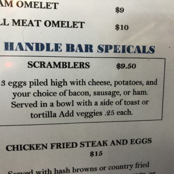 The Handle Bar and Grill - tasty-riffic menu item ... - American Near Me - Amarillo, Texas The Handle Bar and Grill - tasty-riffic menu item ... - American Near Me - Amarillo, Texas