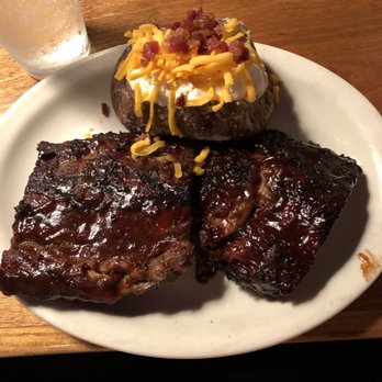Texas Roadhouse - Ribs with baked potato - Barbeque Near Me - Tracy, California Texas Roadhouse - Ribs with baked potato - Barbeque Near Me - Tracy, California