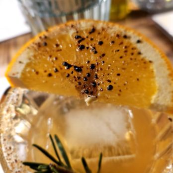 Glin Thai Bistro - Topaz. Mezcal, yuzu, mango, lime, and orange bitter. Excellent and well balanced - Thai Near Me - Brooklyn, New York