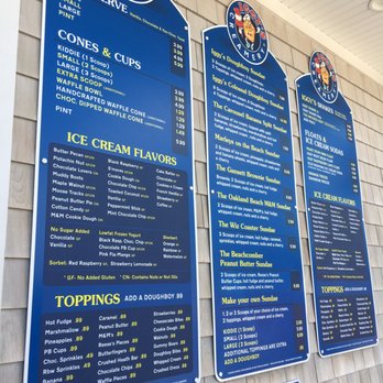 Iggy's Creamery - menus on the wall - Ice Cream & Frozen Yogurt Near Me - Warwick, Rhode Island
