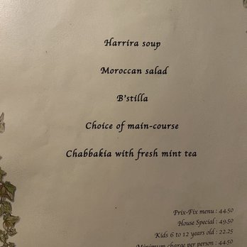 Casablanca - Menu - Moroccan Near Me - Kailua, Hawaii