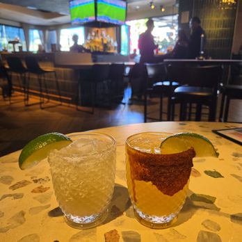 La Popular Hollywood - LP margarita ($9) and chile pineapple mango margarita ($10) during happy hour - Mexican Near Me - Hollywood, California La Popular Hollywood - LP margarita ($9) and chile pineapple mango margarita ($10) during happy hour - Mexican Near Me - Hollywood, California