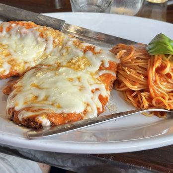 Bella Rimini - Chicken parmigiana with angel hair pasta - Cocktail Bars Near Me - Nokomis, Florida