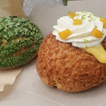 Bibble & Sip - Matcha and passion fruit cream puffs - Coffee & Tea Near Me - New York, New York