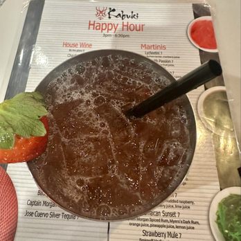 Kabuki Sushi Thai Tapas - My Strawberry Mule was delicious and only $7 during Happy Hour! - Sushi Bars Near Me - Boynton Beach, Florida