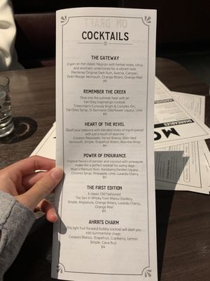 Menu photo 6 Mox Boarding House - Bellevue Bellevue, WA