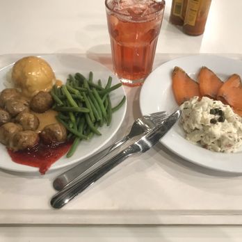 IKEA Restaurant - Swedish Meatballs & Salmon Dish - Scandinavian Near Me - Covina, California