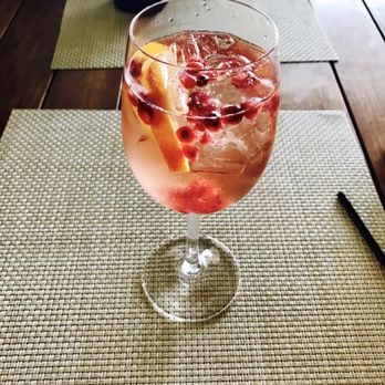 Verde - Pomegranate sangria - New American Near Me - Miami, Florida Verde - Pomegranate sangria - New American Near Me - Miami, Florida