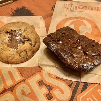 Blaze Pizza - Sea salt chocolate cookie & brownie - Pizza Near Me - Pleasanton, California