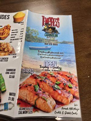Menu photo 1 Temptress Caribbean Restaurant Jacksonville, FL Menu photo 1 Temptress Caribbean Restaurant Jacksonville, FL