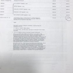 Evansville Overstock Warehouse - Print out of order from January 2, 2021