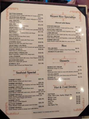 Menu photo 1 Mango Indian Cuisine Bellmore, NY Menu photo 1 Mango Indian Cuisine Bellmore, NY