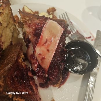 Briarpatch Restaurant - Raspberry and Brie Stuffed Brioche French Toast made me cry tears of joy - American Near Me - Winter Park, Florida