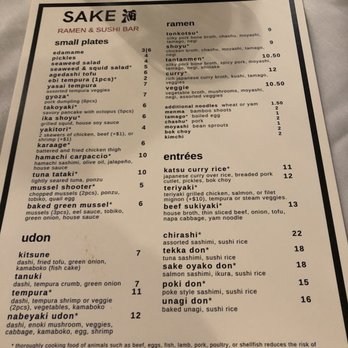 Sake Restaurant - Menu 1 - Sushi Bars Near Me - Sandy, Utah Sake Restaurant - Menu 1 - Sushi Bars Near Me - Sandy, Utah