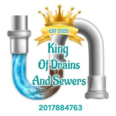 King of drains and sewers Logo