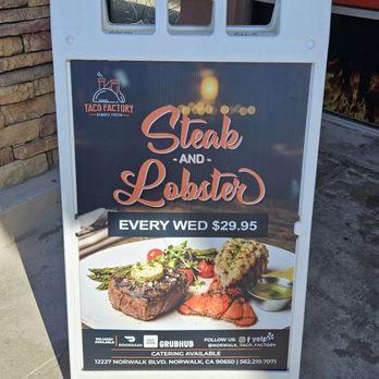 Norwalk Taco Factory - Lobster on Wednesday Nights - Mexican Near Me - Norwalk, California Norwalk Taco Factory - Lobster on Wednesday Nights - Mexican Near Me - Norwalk, California