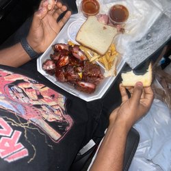 Gator Jr ‘s Major League Barbecue - Rib tips with fries